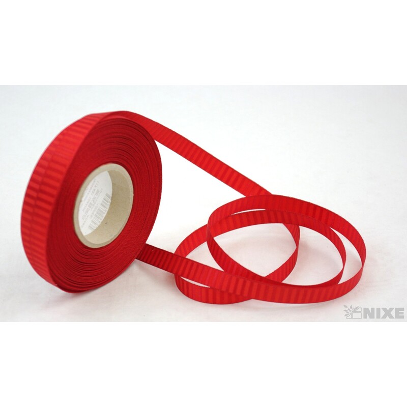 PLÁTNOVÁ STUHA 10mmx25m*ČERVENÁ
