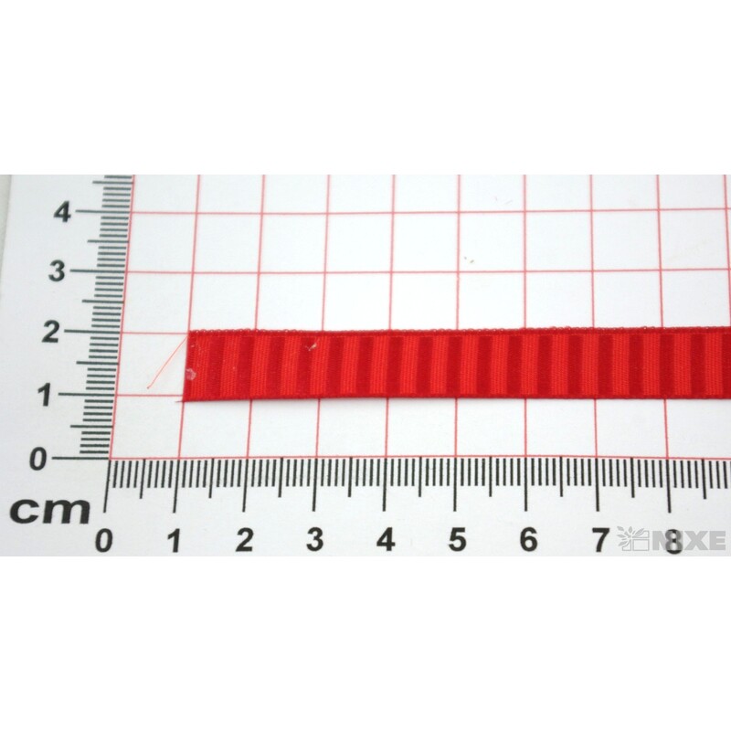 PLÁTNOVÁ STUHA 10mmx25m*ČERVENÁ