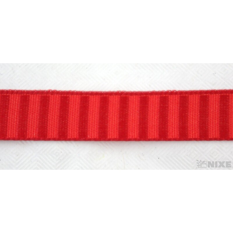 PLÁTNOVÁ STUHA 10mmx25m*ČERVENÁ