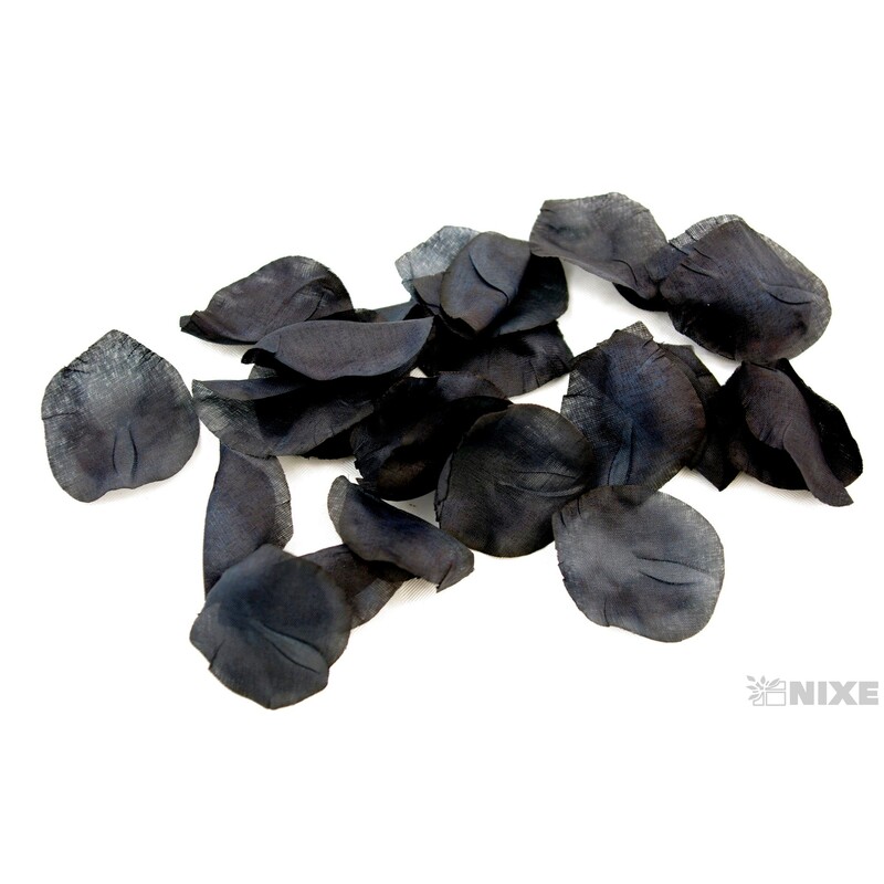 OKVĚTNÍ LÍSTKY RŮŽÍ 100ks*ČERNÁ