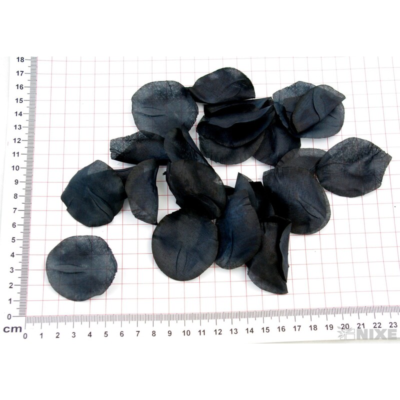 OKVĚTNÍ LÍSTKY RŮŽÍ 100ks*ČERNÁ