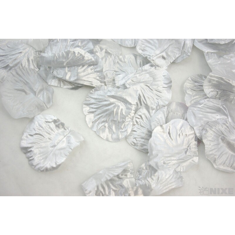 OKVĚTNÍ LÍSTKY RŮŽÍ 100ks*STŘÍBRNÁ