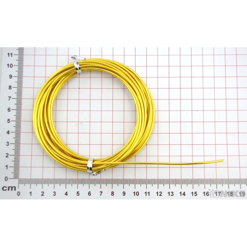 DRÁT HLINÍKOVÝ 2mmx5m*ZLATÁ TM.