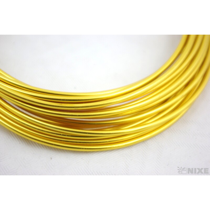 DRÁT HLINÍKOVÝ 2mmx5m*ZLATÁ TM.