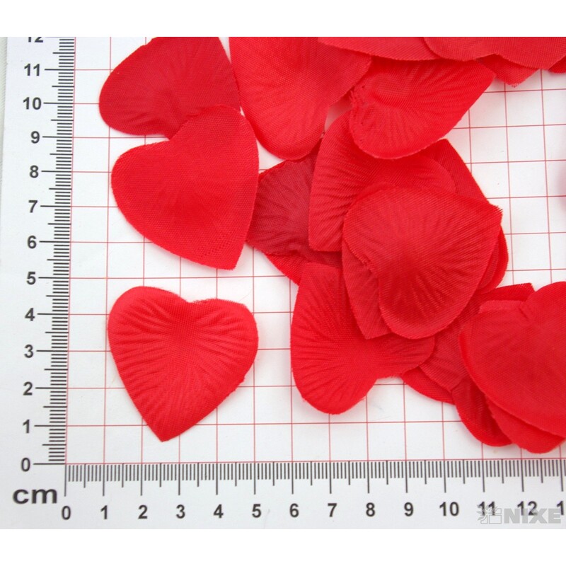 LÍSTKY SRDÍČKA 100ks*ČERVENÁ