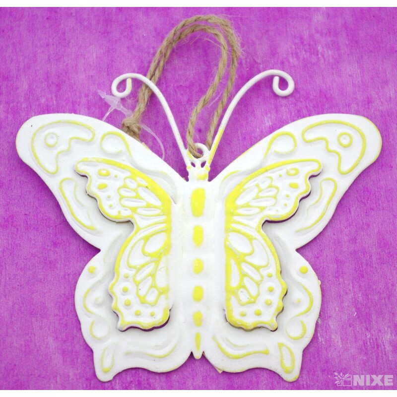 ZÁVĚS MOTÝL PLECH 9x18cm*