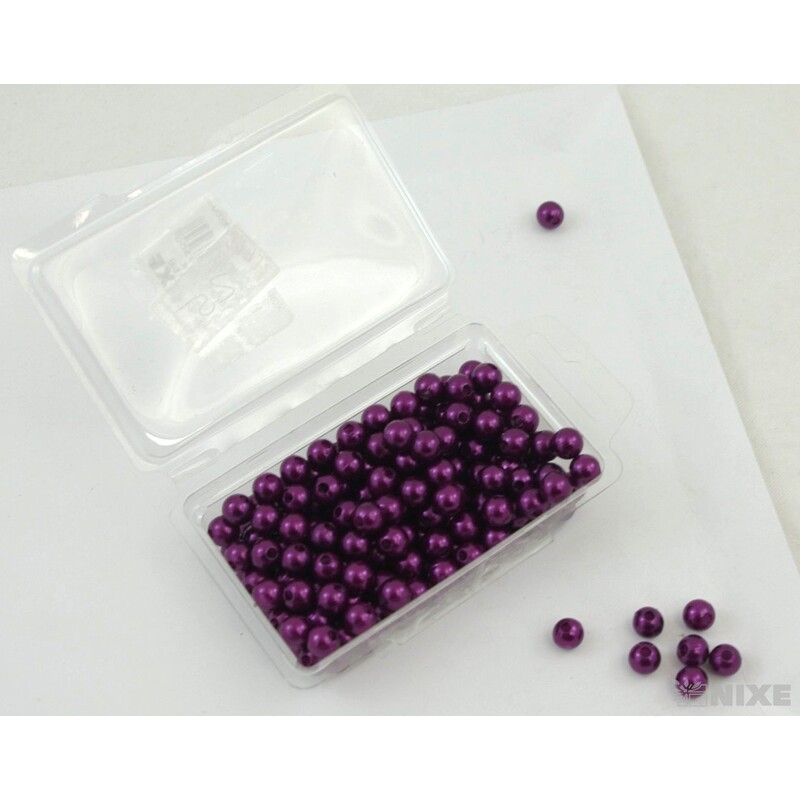 KORÁLKY 8mm 45g*FIALOVÁ TM.