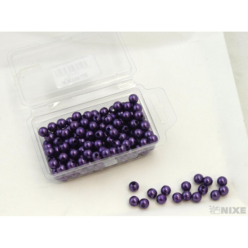 KORÁLKY 8mm 45g*FIALOVÁ V+