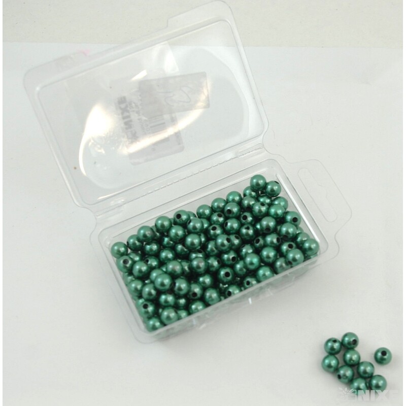 KORÁLKY 8mm 45g METAL*TYRKYSOVÁ