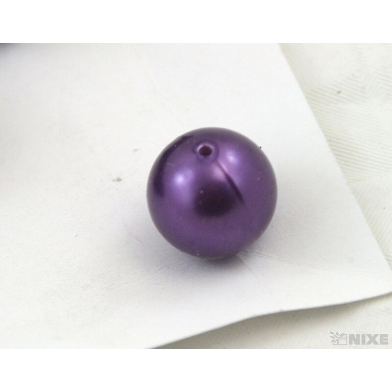 KORÁLKY 20mm 12ks*FIALOVÁ