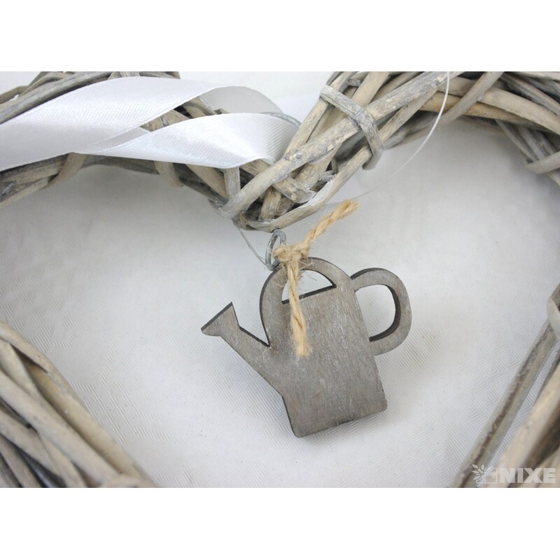 ZÁVĚS SRDCE KONVIČKA 20cm*MIX BAREV