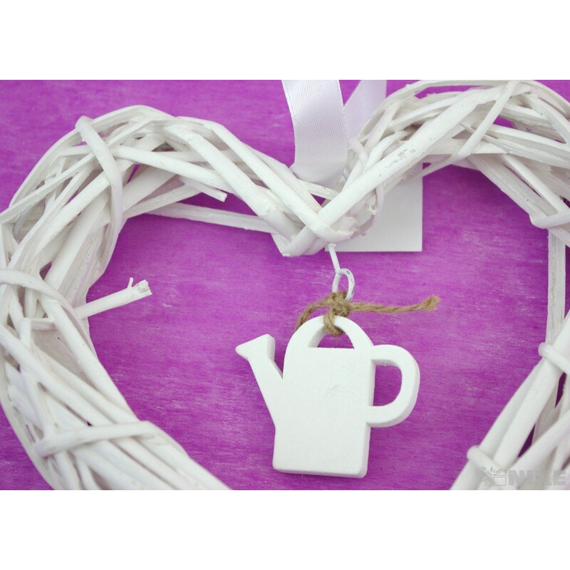 ZÁVĚS SRDCE KONVIČKA 20cm*MIX BAREV