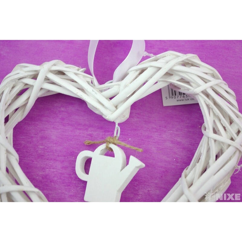 ZÁVĚS SRDCE KONVIČKA 20cm*MIX BAREV