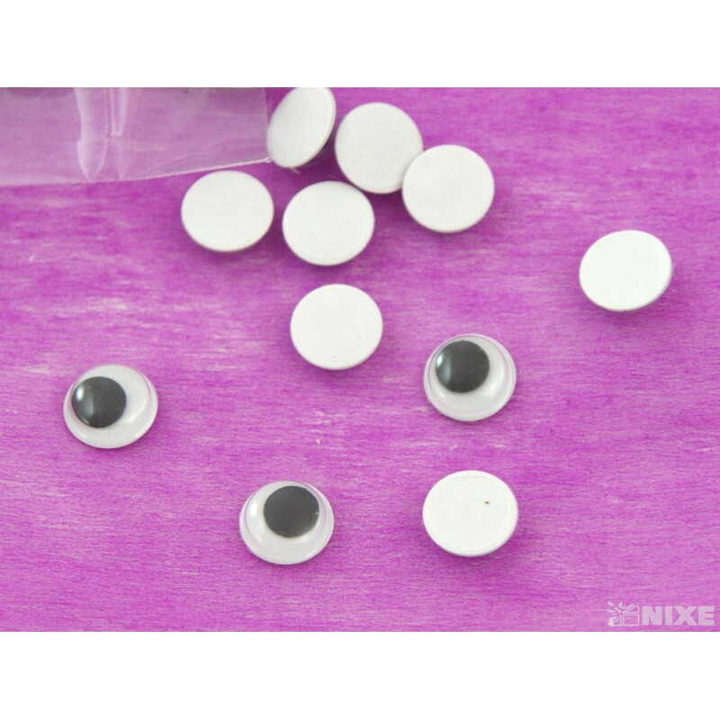 OČI PLASTOVÉ 1cm 50ks*