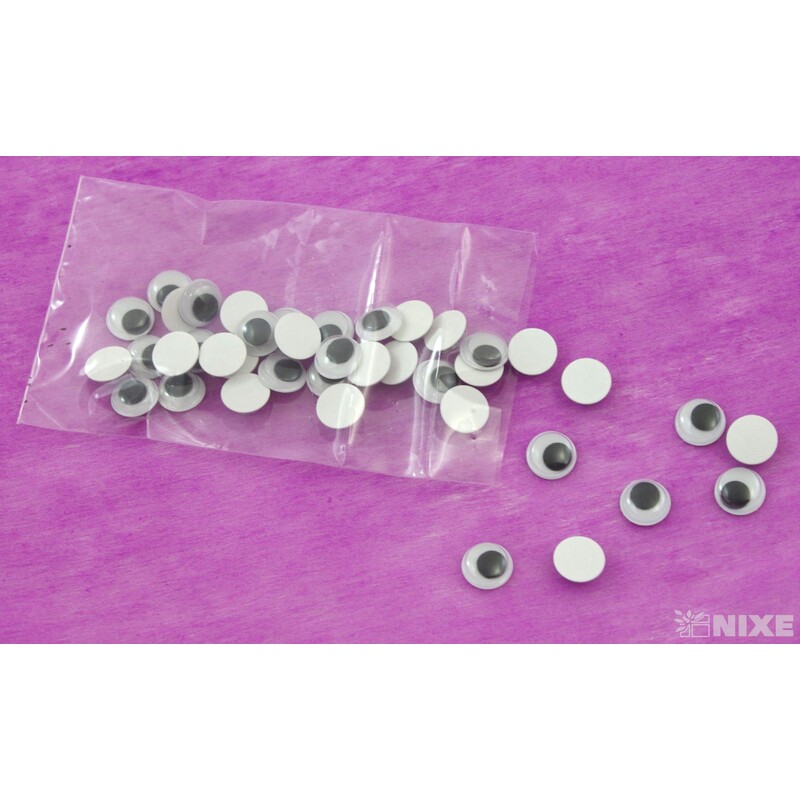 OČI PLASTOVÉ 1,2cm 40ks*