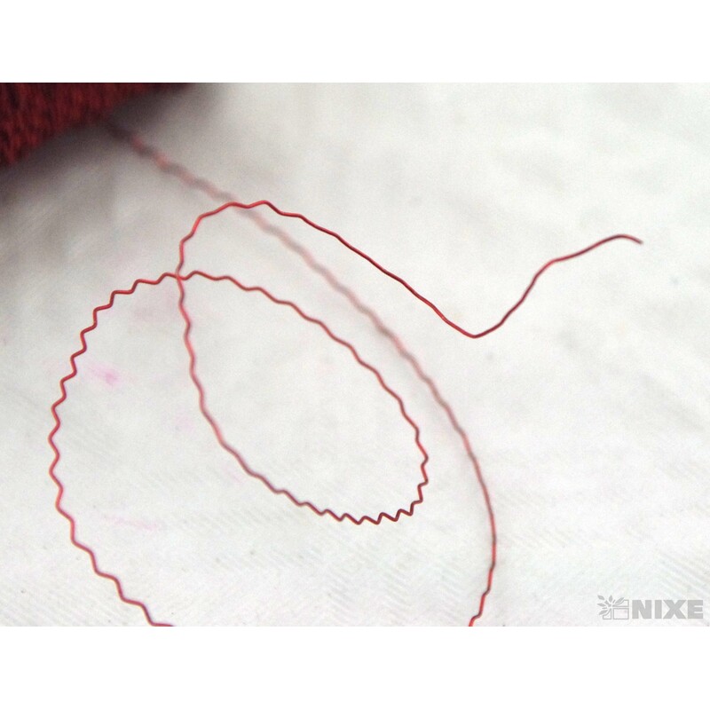 DRÁT ZIGZAG 0,3mm 50g*ČERVENÁ