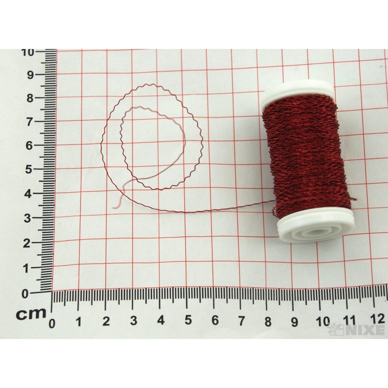 DRÁT ZIGZAG 0,3mm 50g*ČERVENÁ