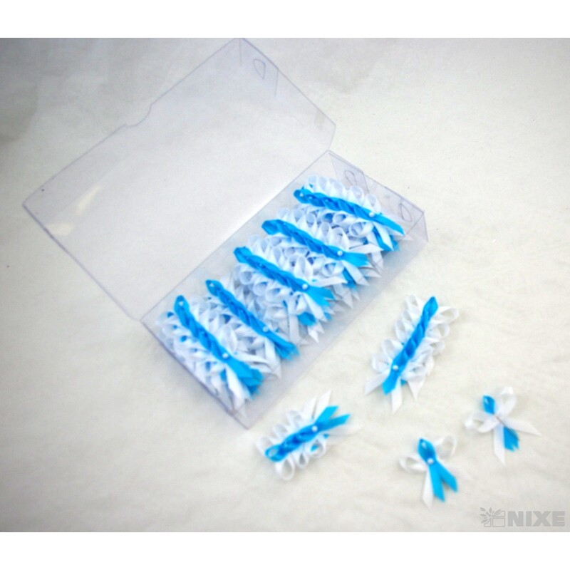 MAŠLIČKA 5cm 100ks*BÍLÁ+TYRKYSOVÁ