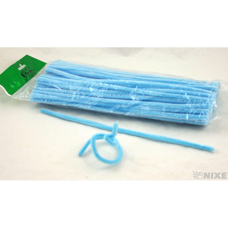 DRÁTEK ŽINYLKA 8mmx31cm 100ks*MODRÁ SV.