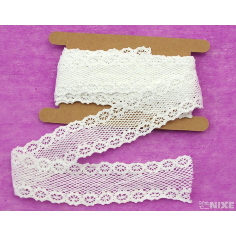 STUHA KRAJKA MIX 40mmx5yd*BÍLÁ