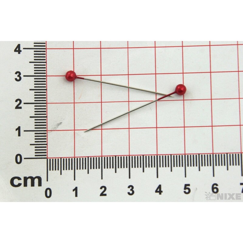 ŠPENDLÍK PL 4mmx4cm 144ks*ČERVENÁ