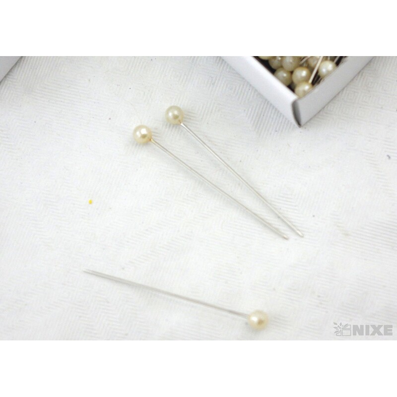 ŠPENDLÍK PL 4mmx4cm 144ks*KRÉMOVÁ