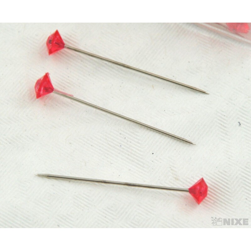 ŠPENDLÍK PL 5mmx4cm 72ks*ČERVENÁ