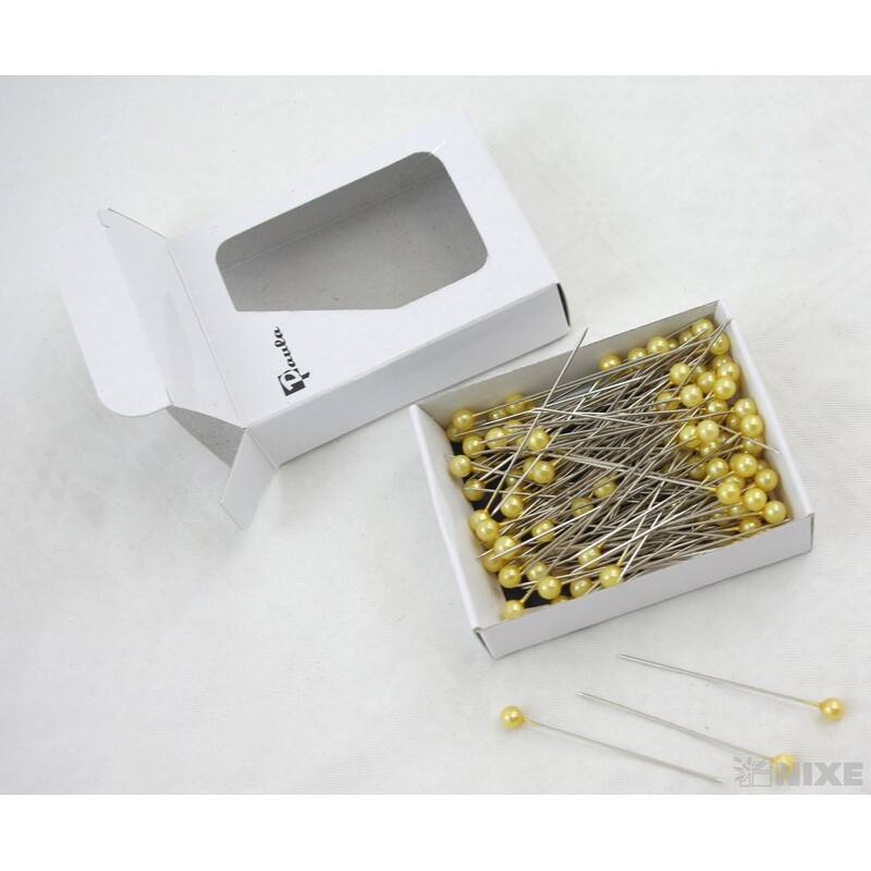 ŠPENDLÍK PL 5mmx5cm 144ks*ŽLUTÁ