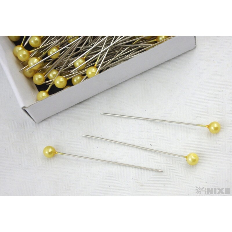 ŠPENDLÍK PL 5mmx5cm 144ks*ŽLUTÁ