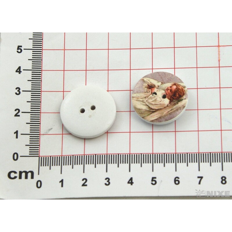 KNOFLÍK NALEP ANDĚL 2,5cm 12ks*