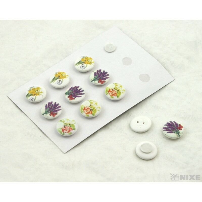 KNOFLÍK NALEP LEVANDULE 2cm 12ks*