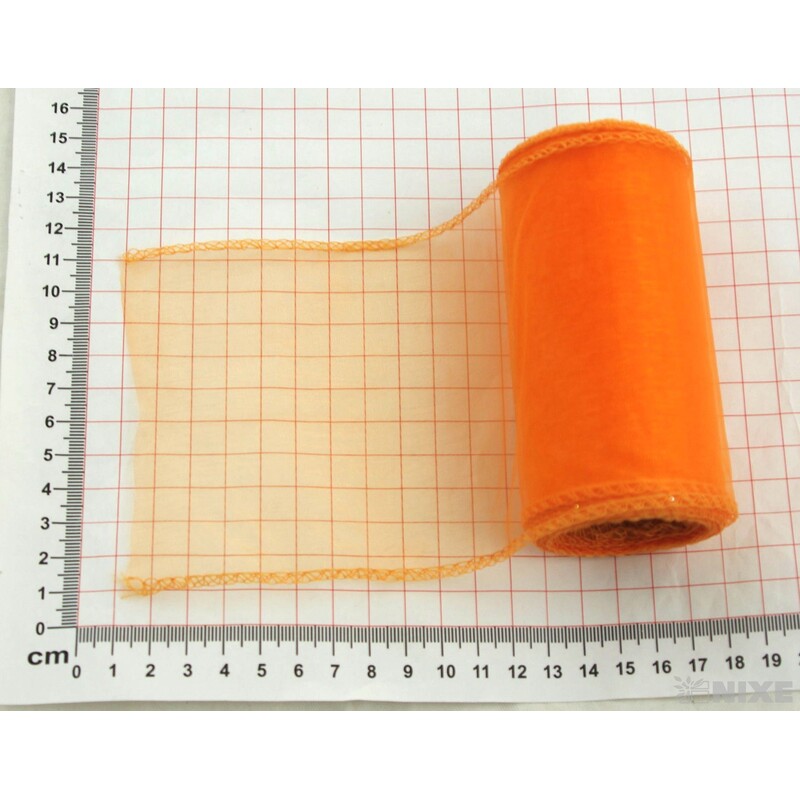 ORGANZA 10cmx10yd*ORANŽOVÁ 051