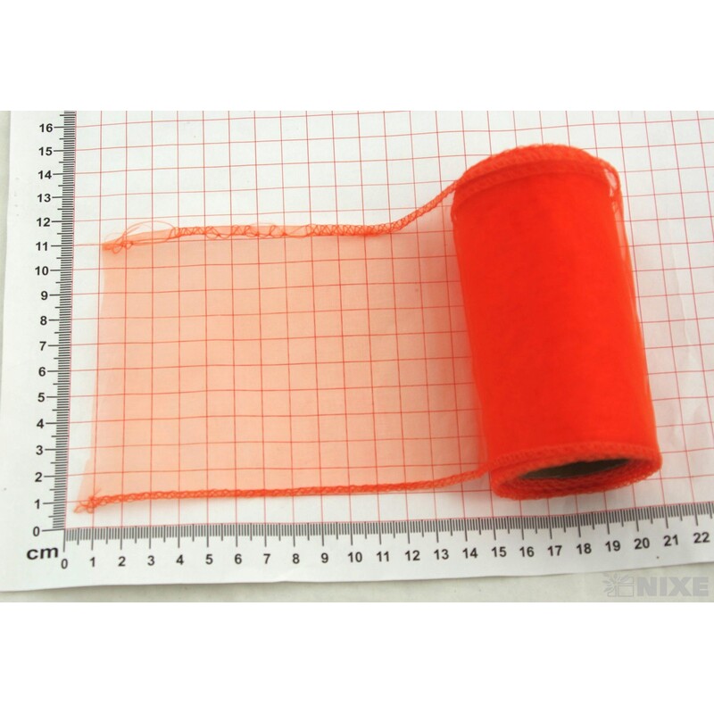 ORGANZA 10cmx10yd*ORANŽOVÁ TM. 015