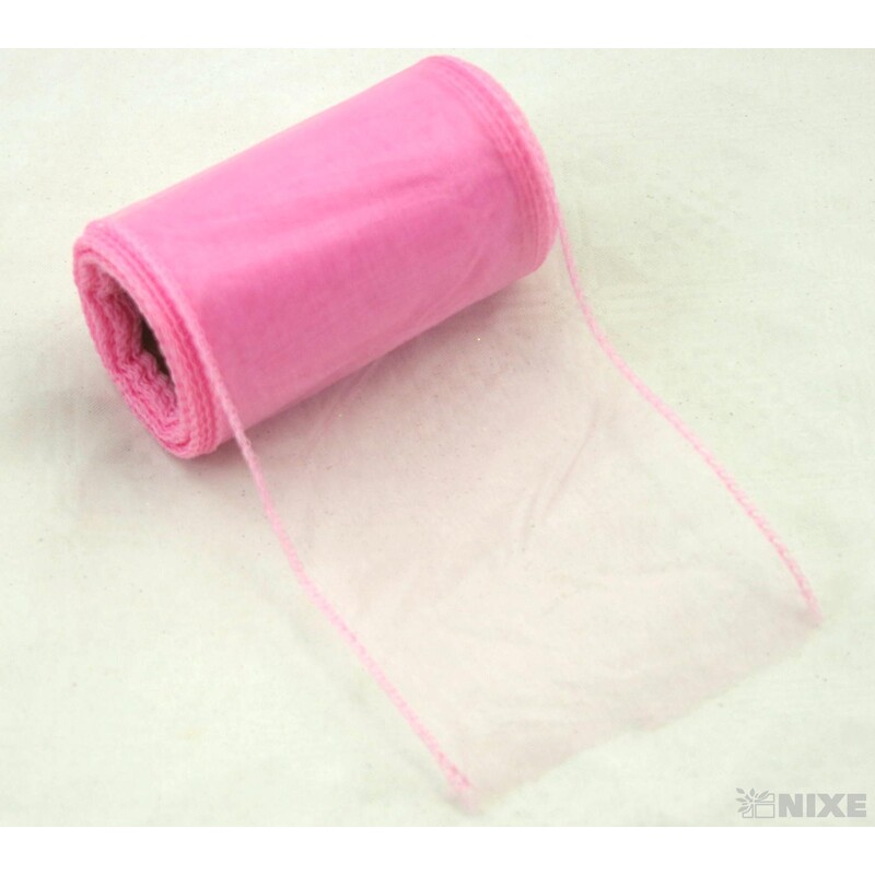 ORGANZA 10cmx10yd*RŮŽOVÁ SV. 069