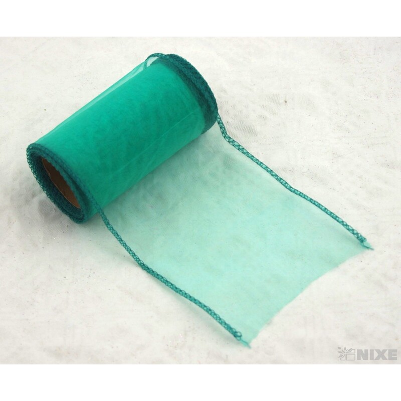 ORGANZA 10cmx10yd*TYRKYSOVÁ 034