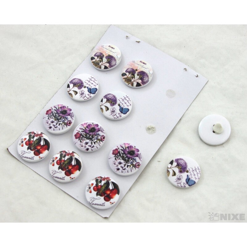 KNOFLÍK NALEP MIX 2,5cm 12ks*