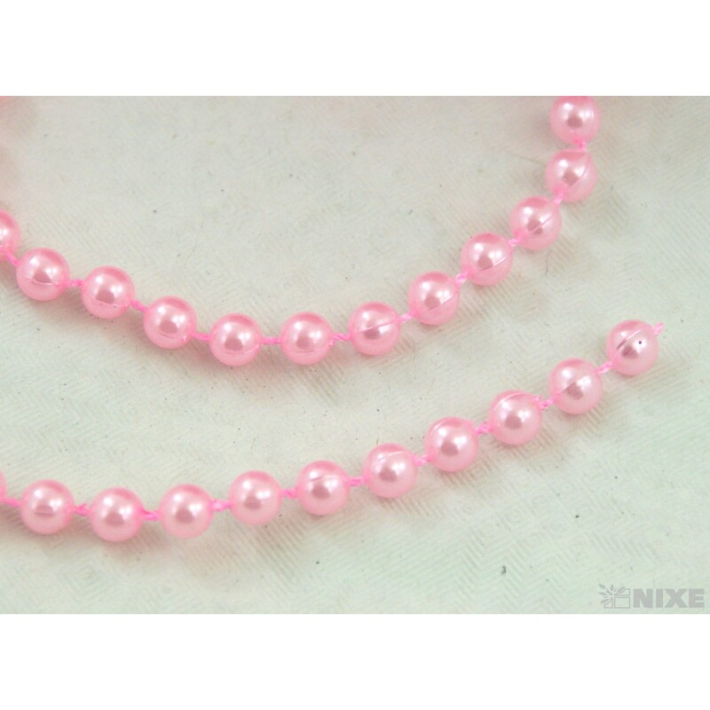 KORÁLKY ŘETĚZ 6mmx20m*RŮŽOVÁ SV