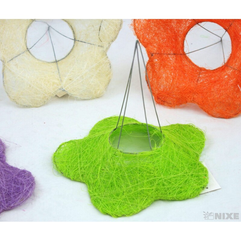 PODLOŽKA SISAL KVĚT 20cm*MIX BAREV