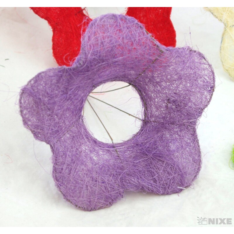 PODLOŽKA SISAL KVĚT 20cm*MIX BAREV