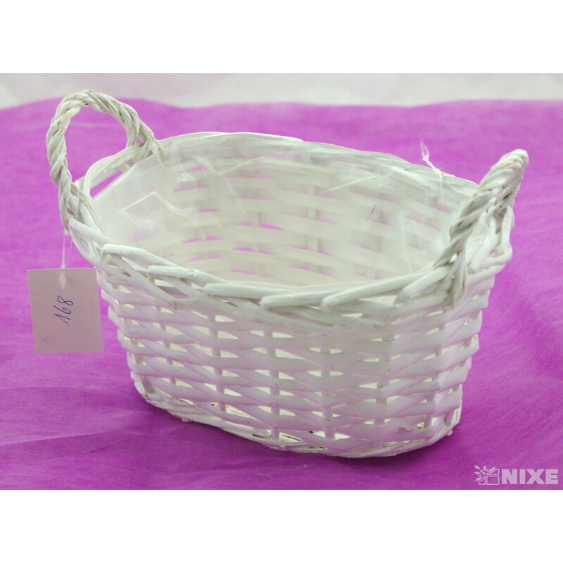 KOŠ OVÁL 20x15x12cm*MIX BAREV