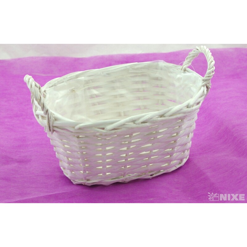 KOŠ OVÁL 20x15x12cm*MIX BAREV