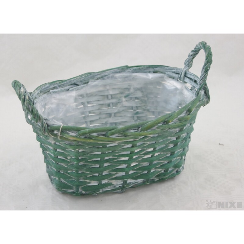 KOŠ OVÁL 20x15x12cm*MIX BAREV