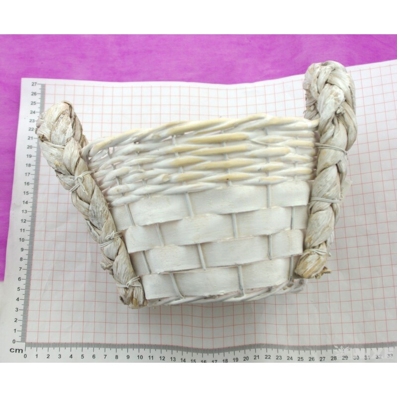 KOŠ OVÁL 20x15x12cm*MIX BAREV