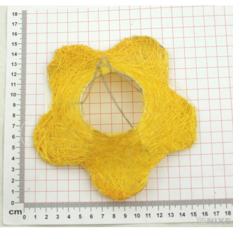 PODLOŽKA SISAL KVĚT 15cm*MIX BAREV