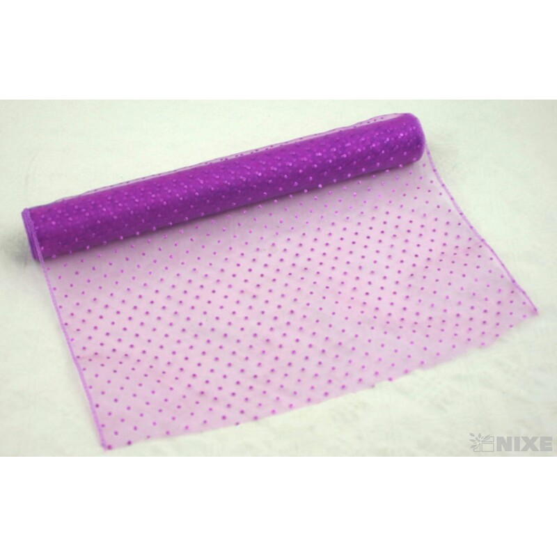 ORGANZA GLITR 710 36cmx10yd*FIALOVÁ 2T23