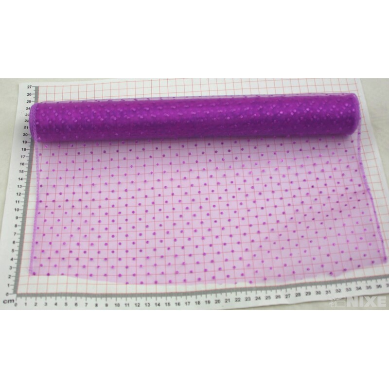 ORGANZA GLITR 710 36cmx10yd*FIALOVÁ 2T23