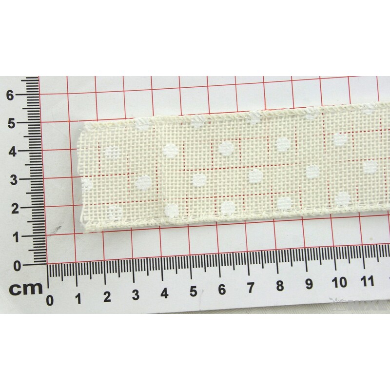 STUHA PUNTÍK 112 38mmx7yd*KRÉMOVÁ