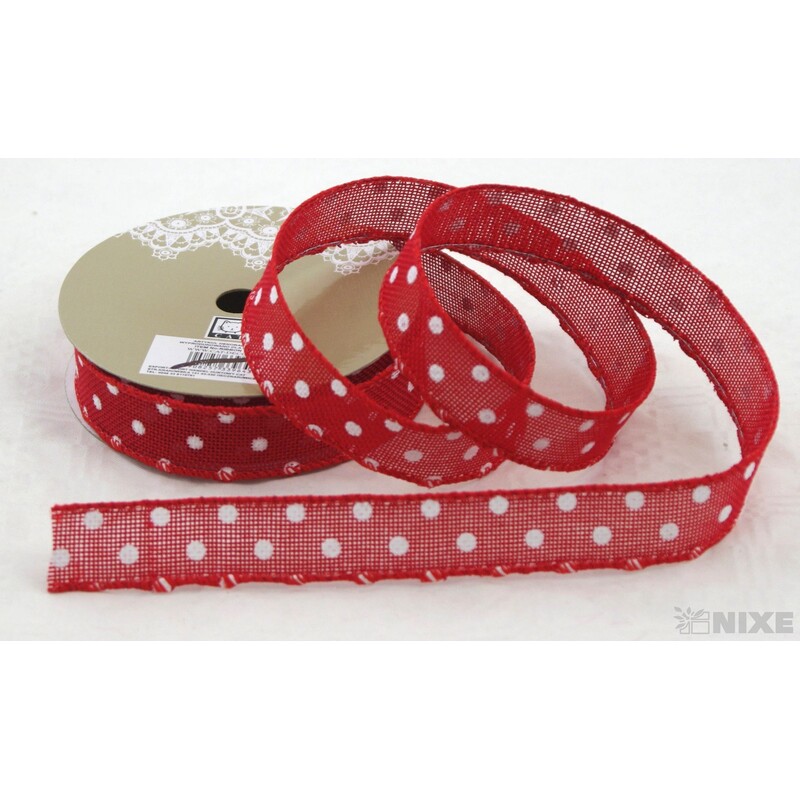 STUHA PUNTÍK 117 25mmx7yd*ČERVENÁ