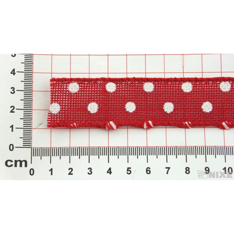 STUHA PUNTÍK 117 25mmx7yd*ČERVENÁ