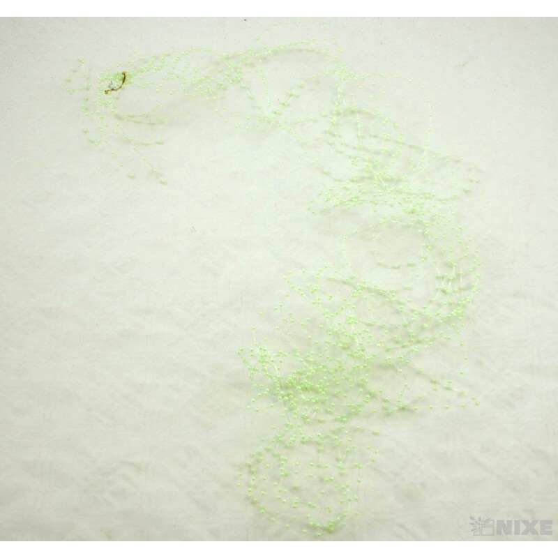 PERLIČKY NA SILONU 120cm 10ks*ZELENÁ